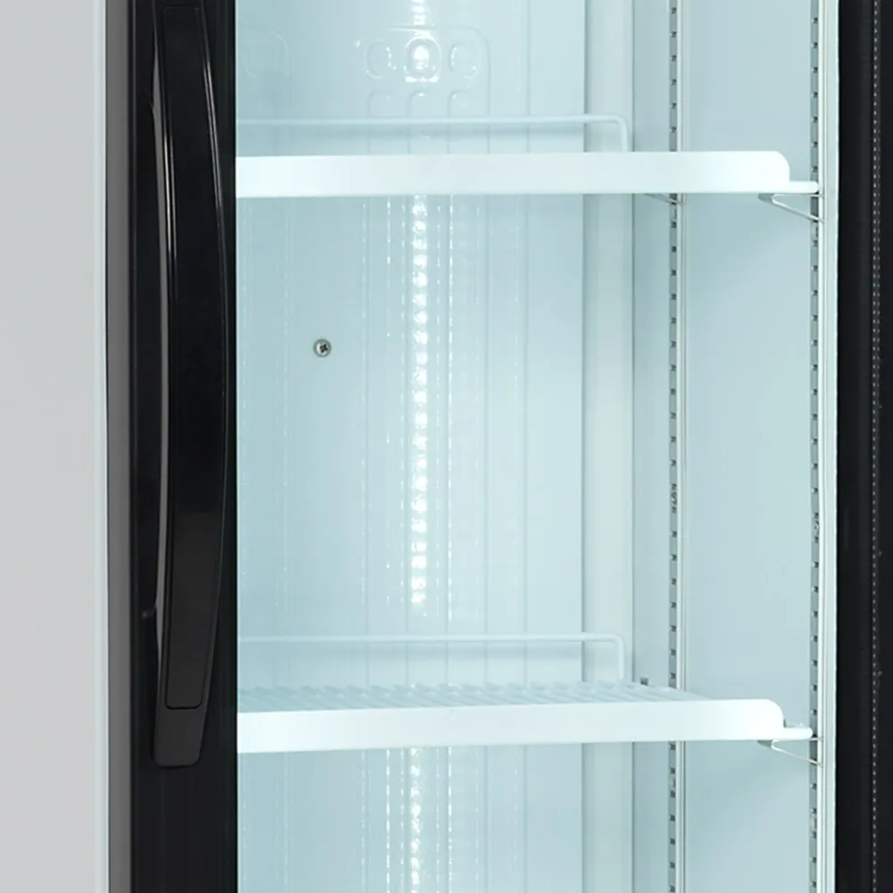 Narrow Black Bottle Fridge