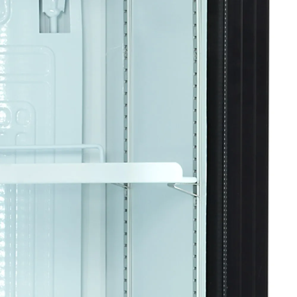 Narrow Black Bottle Fridge
