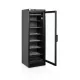 Stylish Black Display Freezer with Heated Glass Door
