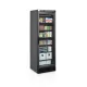 Stylish Black Display Freezer with Heated Glass Door