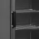 Stylish Black Display Freezer with Heated Glass Door