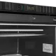 Stylish Black Display Freezer with Heated Glass Door