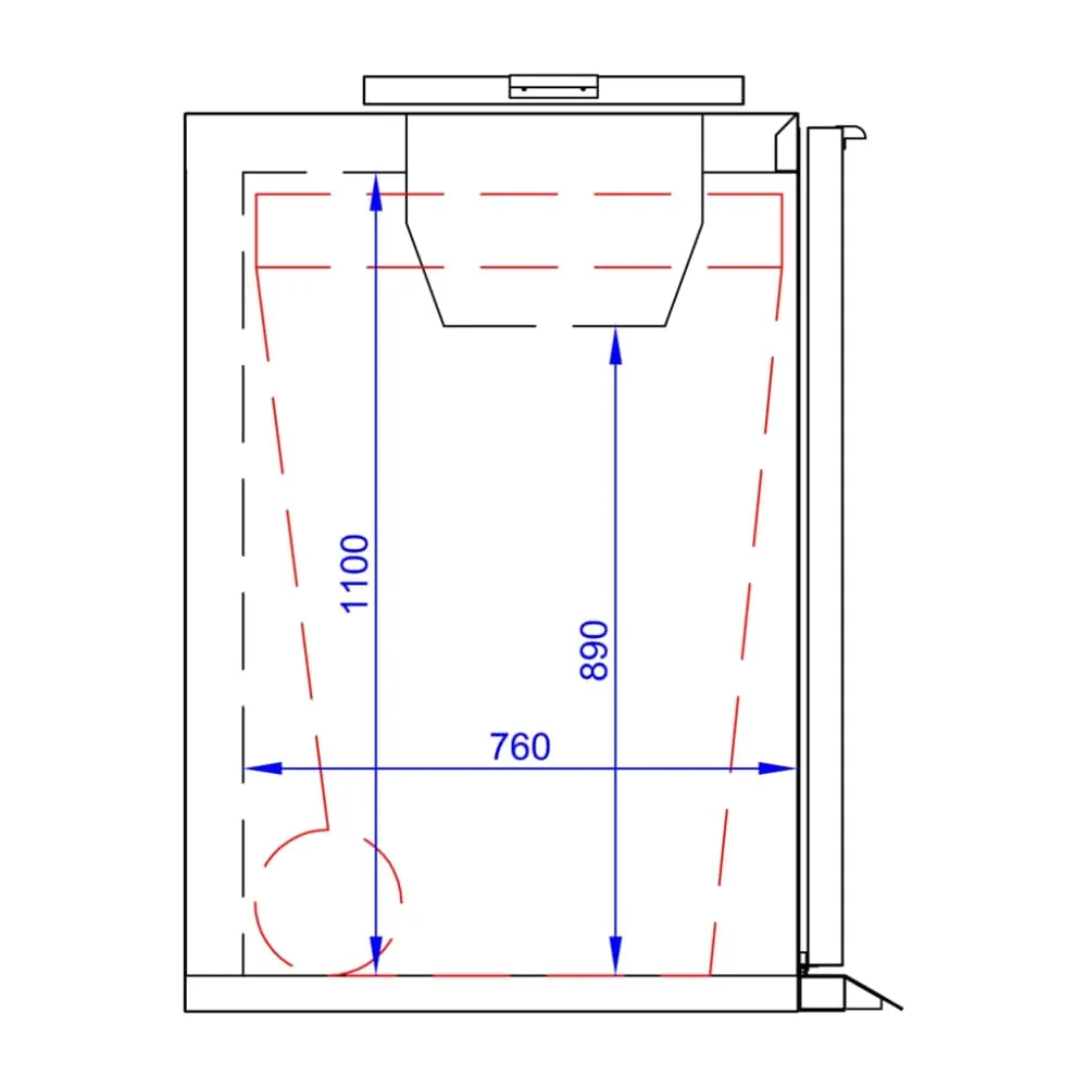 Eco-Friendly Waste Bin Cooler WBC480