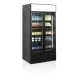 Premium Black Double-Door Display Cooler