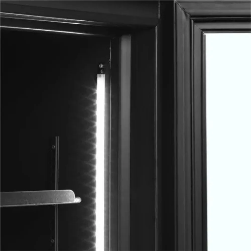 Stylish Black 2-Door Refrigerator FSC1200H