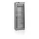Versatile Glass Door Freezer with Stainless Steel Finish
