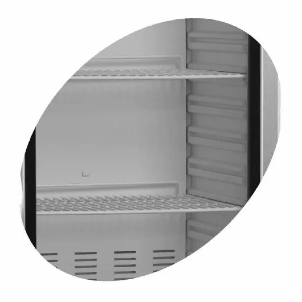 Versatile Glass Door Freezer with Stainless Steel Finish