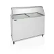 Congélateur à crème glacée 350L avec verre incurvé Congélateur à crème glacée 350L avec verre incurvé