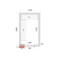 Комплект стеллажей для полок CRNF1524