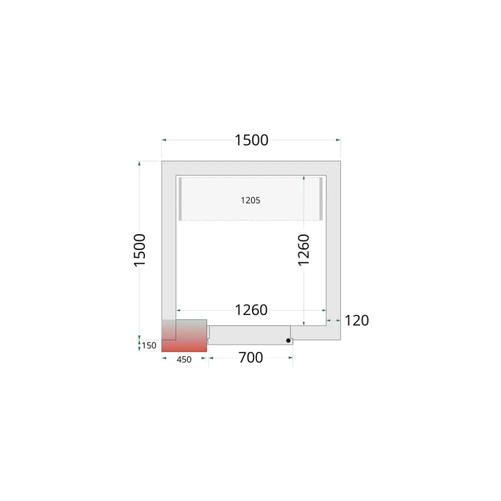 CRNF1515 plauktu risinājums aukstuma kamerām