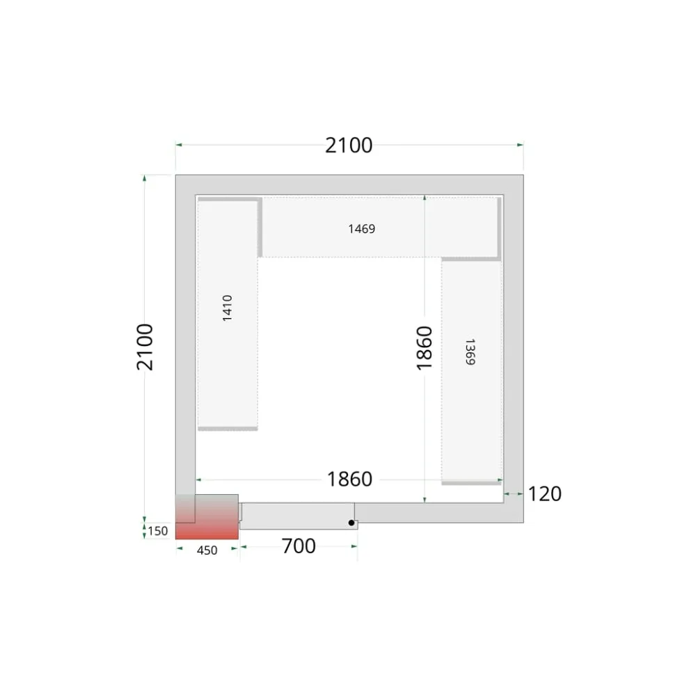 Support d'Étagères CRNF2121 Spécial Frigo