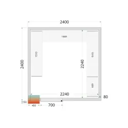 Shelf Rack System Kit CRPF2424