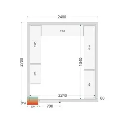 Shelf Rack System Kit CRPF2427