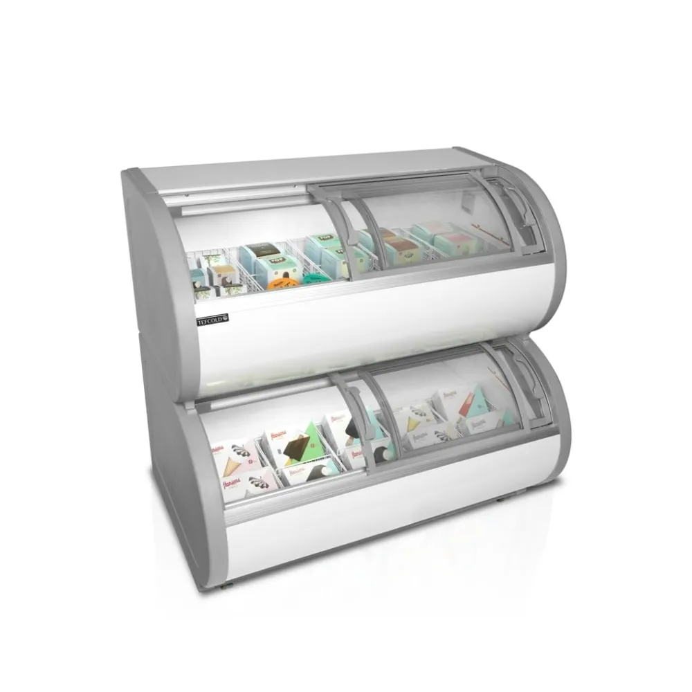 Double-Decker Freezer for Retail Spaces - 408 Liters