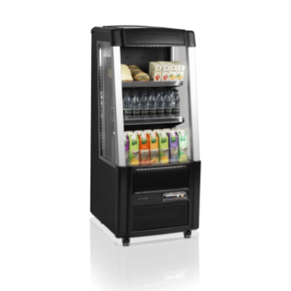 Sleek ODC60 BLACK Glass Showcase for Retail