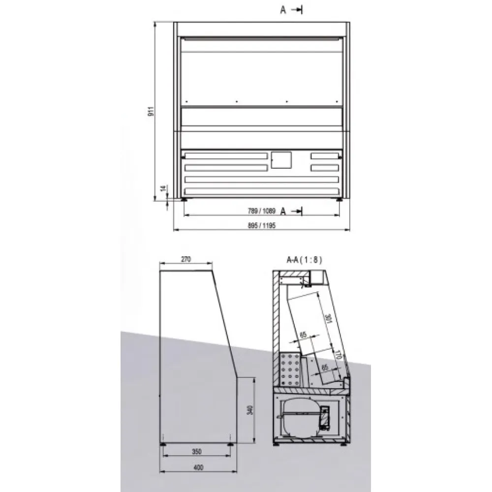 Vitrine DRINKCOOLER 1200 - Éclairage LED Inclus