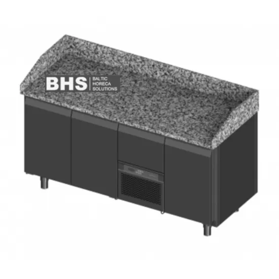 Cooling counter with granite table top