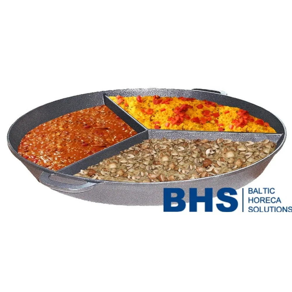 Deluxe 800 mm Triple Section Paella Pan
