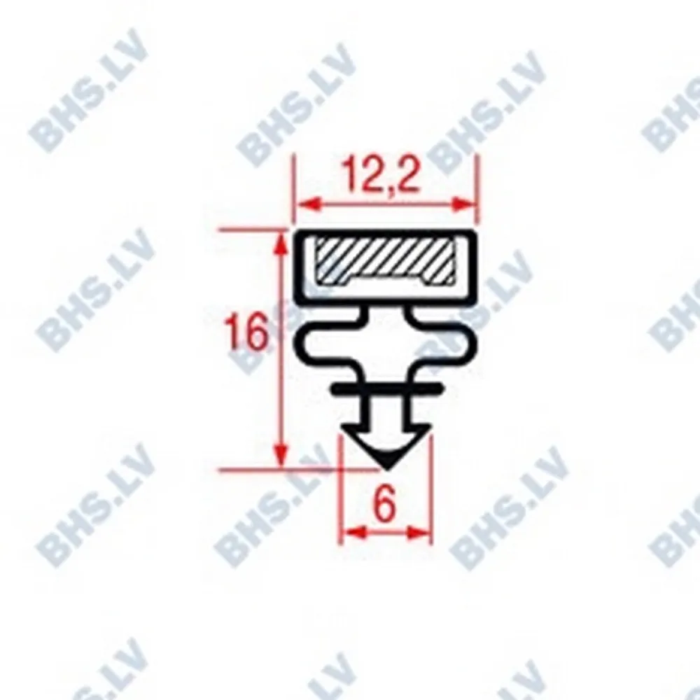 SNAP-IN GASKET L1059 2000 mm