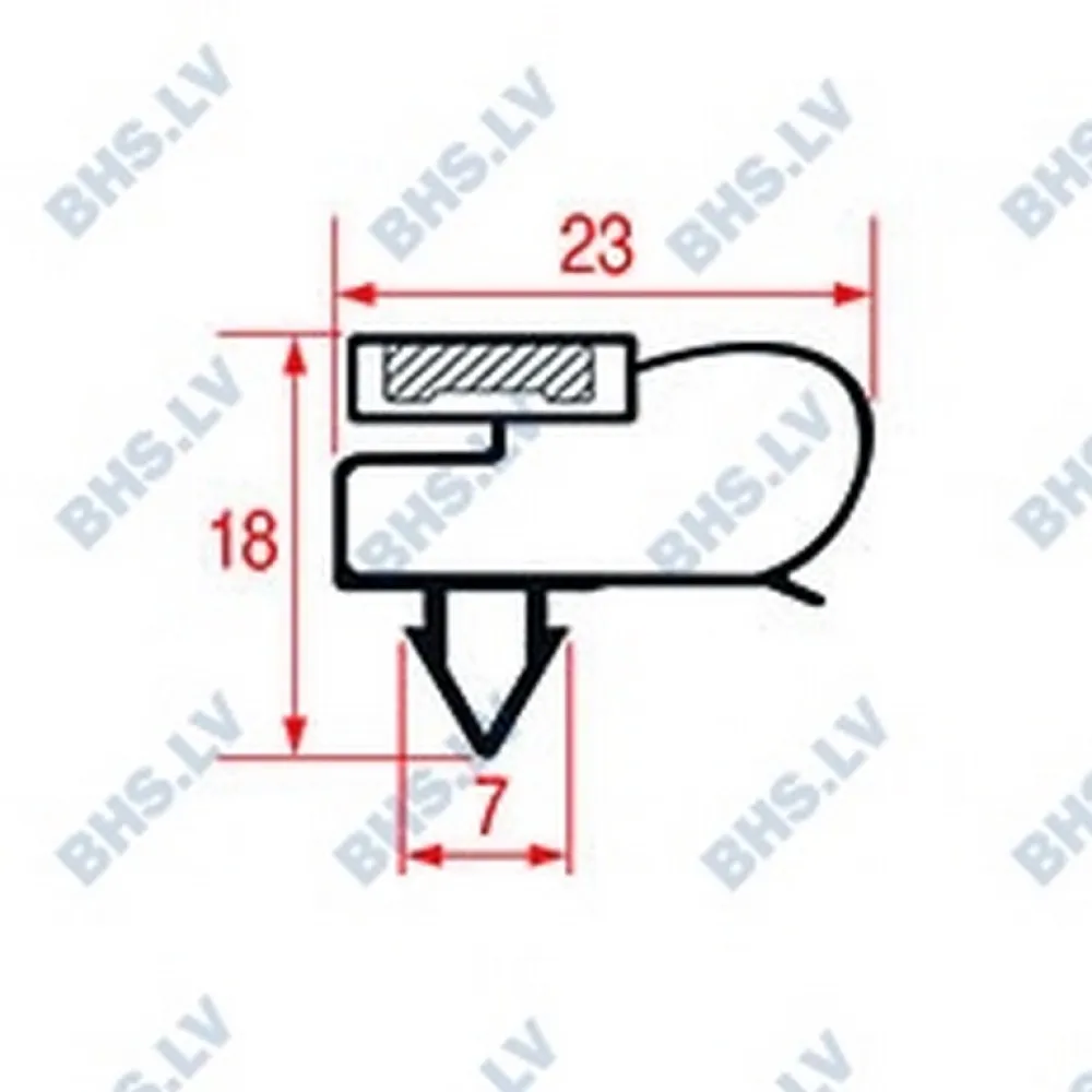 SNAP-IN GUMA 730x575 mm - Magnetinė