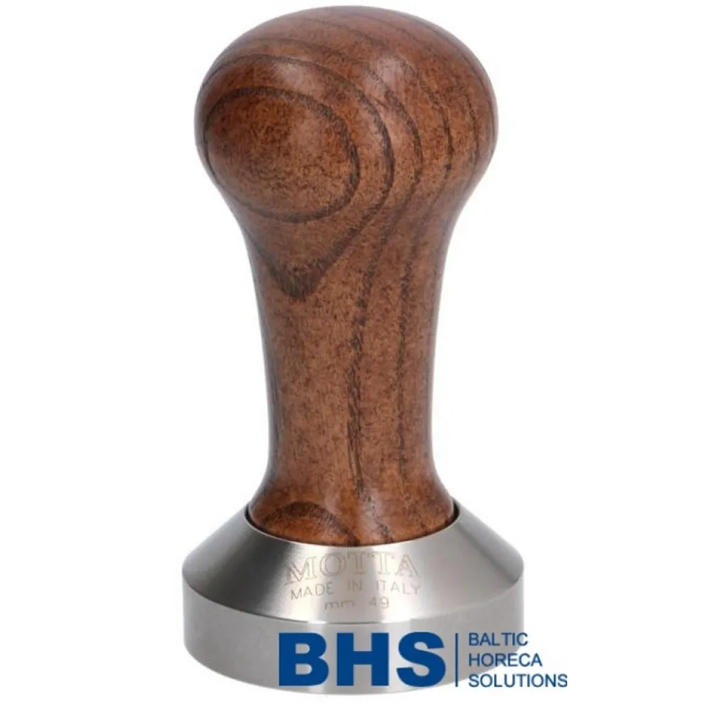 Artisan 49mm Coffee Tamper with Elegant Wooden Grip