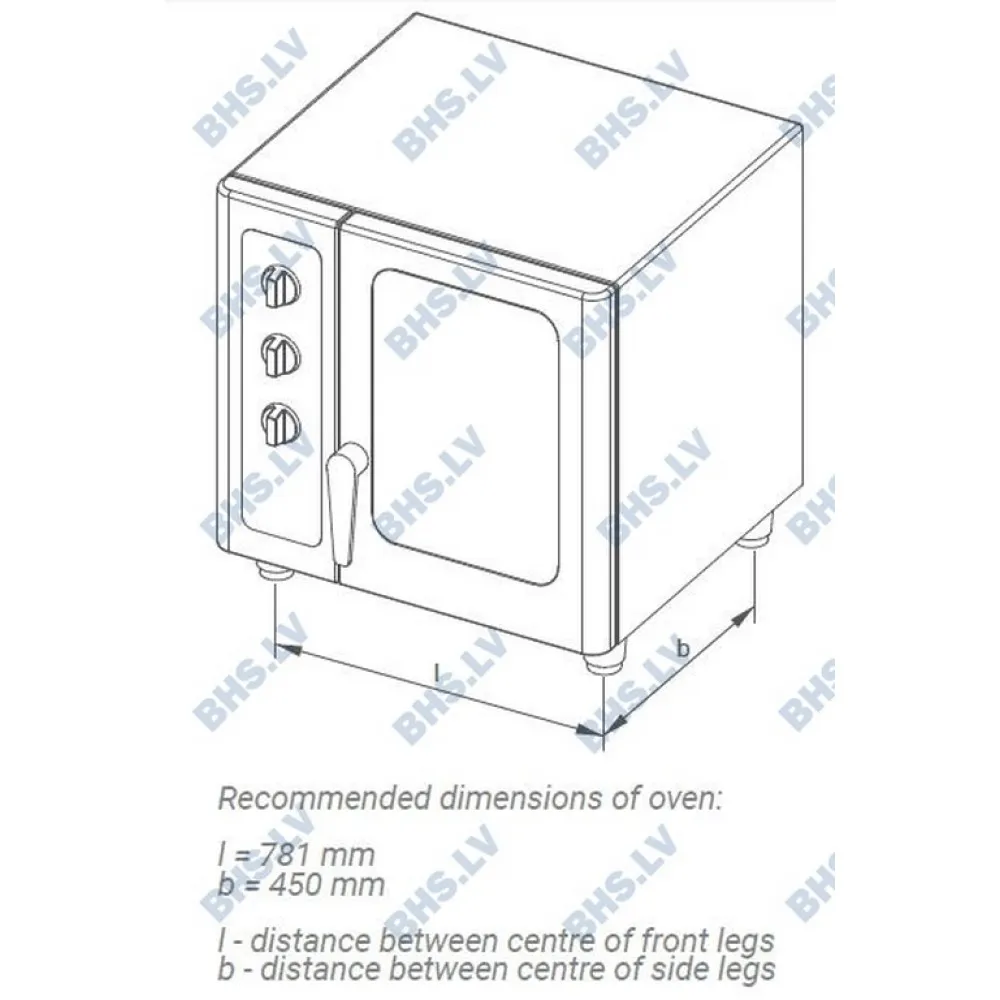 Professional Convection Oven Stand with Adjustable Features for 16 GN1/1 Trays