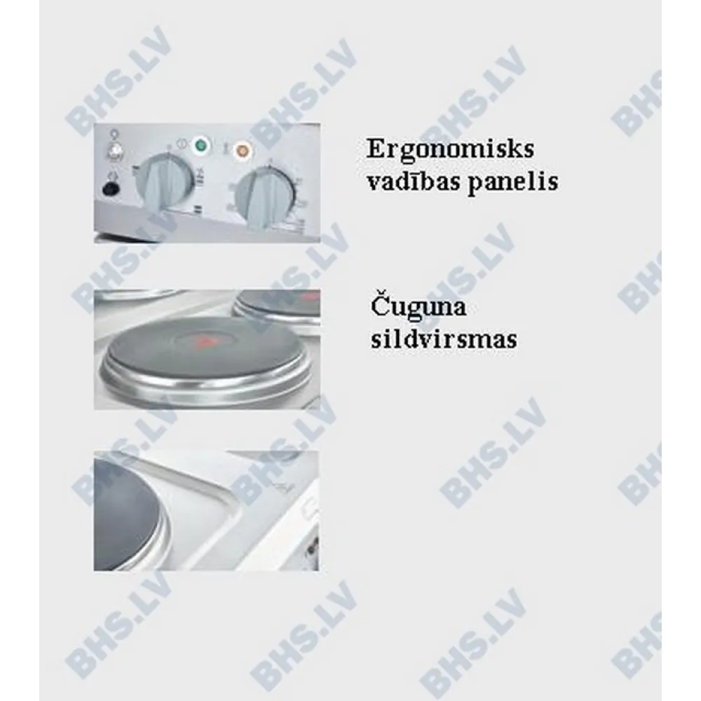 Elektriskā plīts ar konvekcijas cepeškrāsni 10.4/7.0 kW Elektriskā plīts ar konvekcijas cepeškrāsni 10.4/7.0 kW