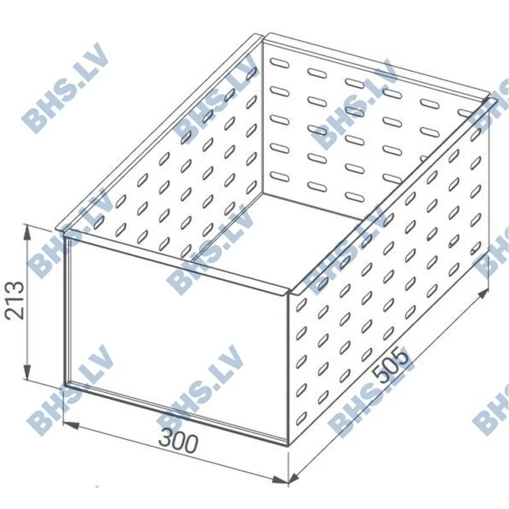 Heavy-Duty Perforated Insert for Space-Saving Kitchen Drawers