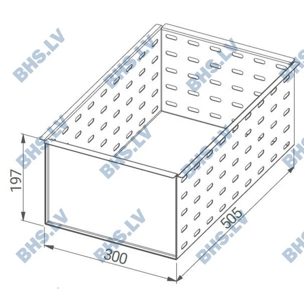 Monoblock Drawer Perforated Insert