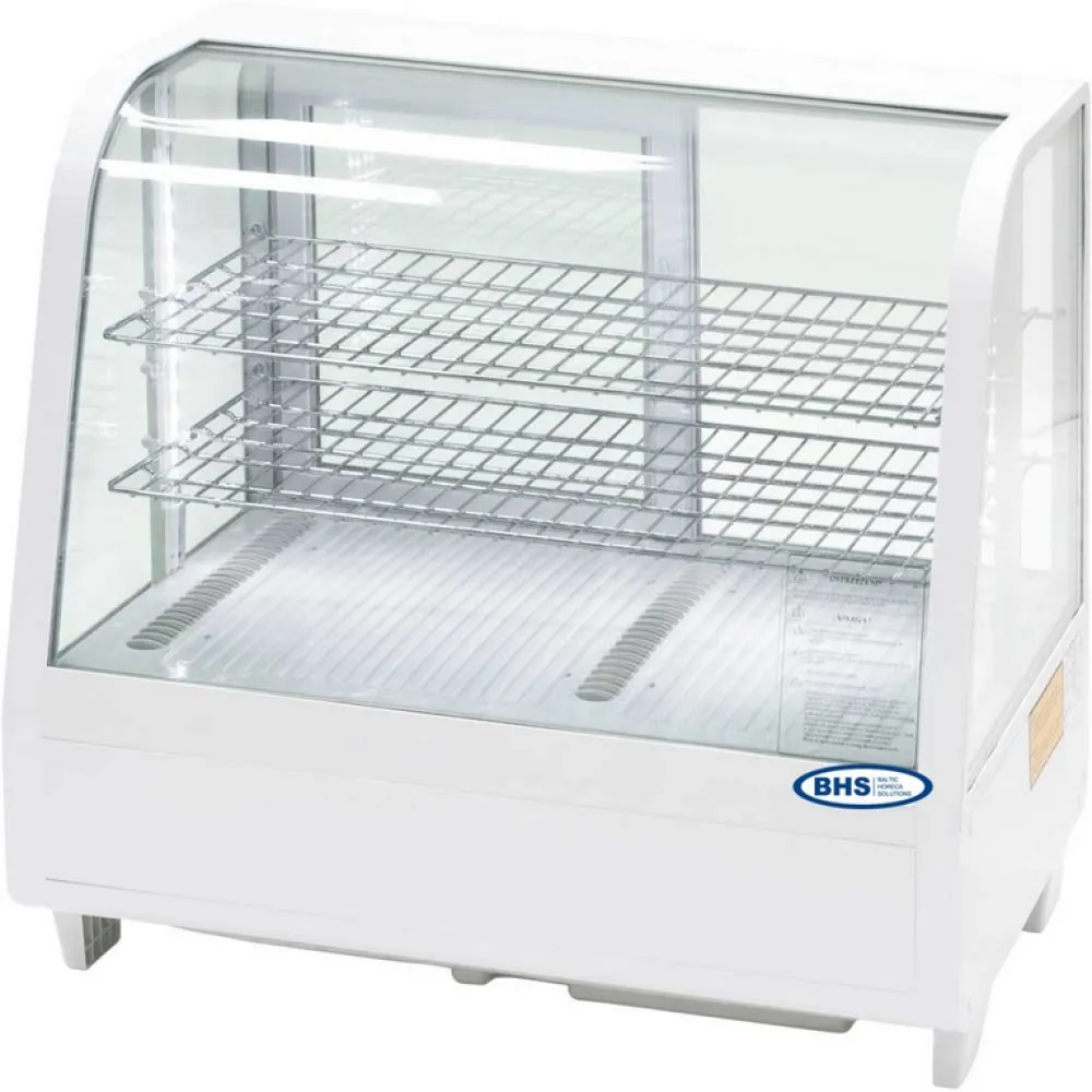 Vitrīna 100L ar LED apgaismojumu - balta