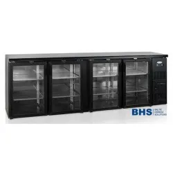 Bāra ledusskapis ar stikla durvīm CBC410G