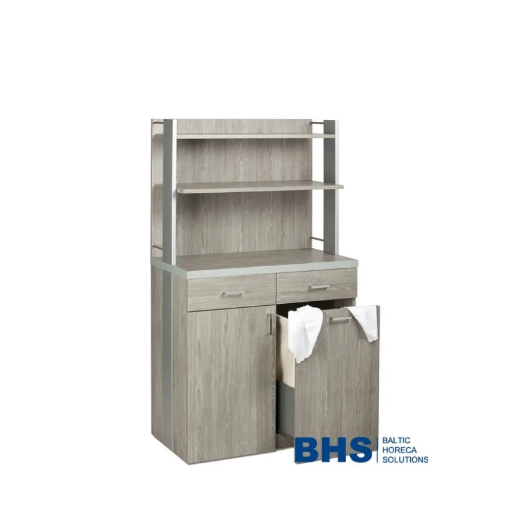 Mobile Waitstaff Station with Adjustable Shelf Mobile Waitstaff Station with Adjustable Shelf