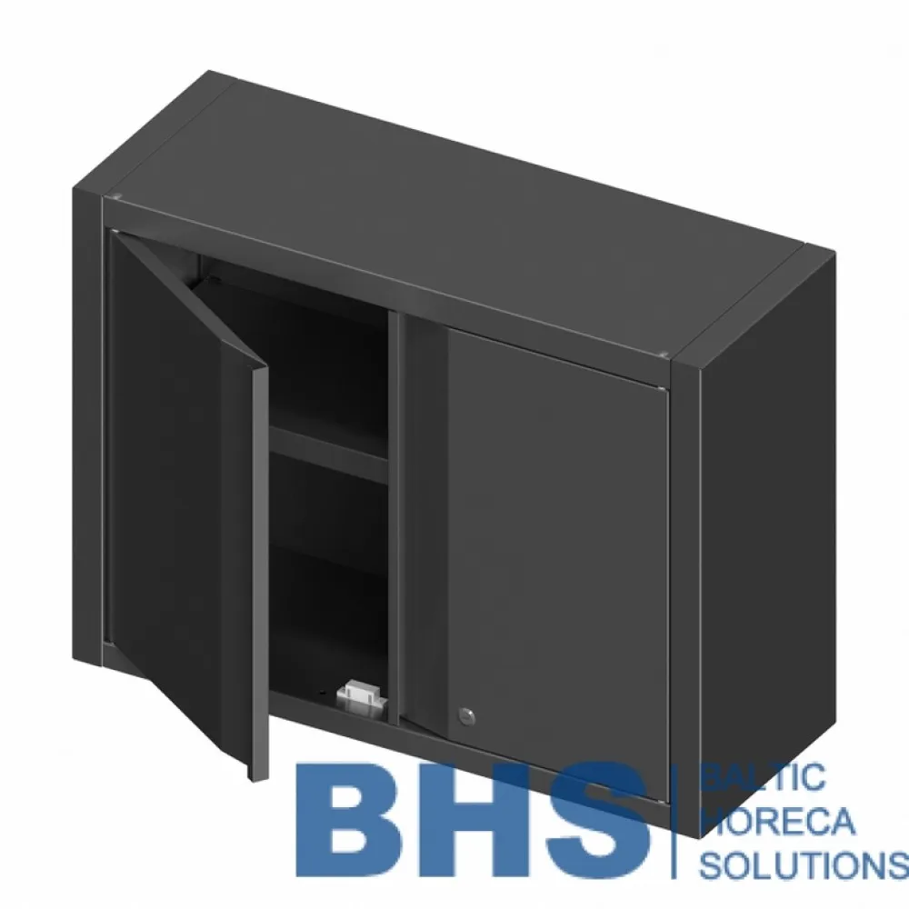 Contemporary Steel Wall Cabinet with Secure Shutting Doors