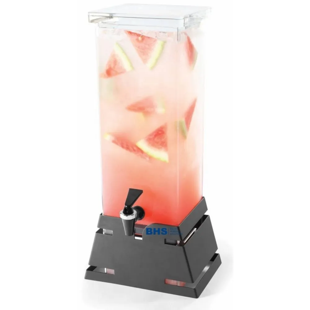 7,5 l šalto gėrimo dispenseris su elegantišku juodu padu 7,5 l šalto gėrimo dispenseris su elegantišku juodu padu