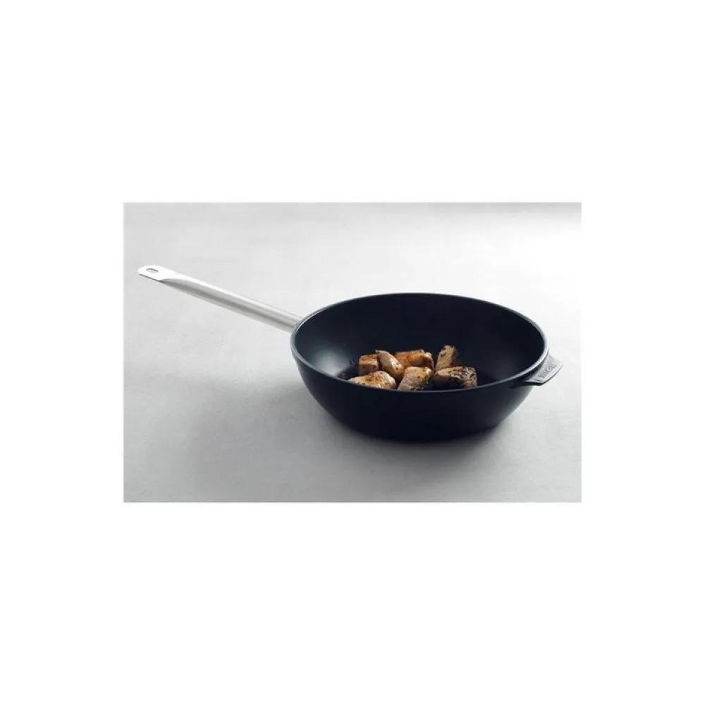 Professional Grade Deep Frying Pan with Titanium Finish