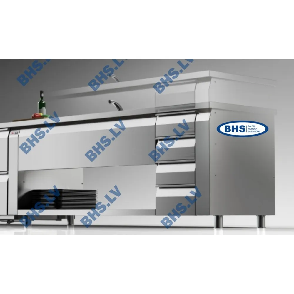 Heavy-Duty Cooling Counter with Drawers - 2130 mm
