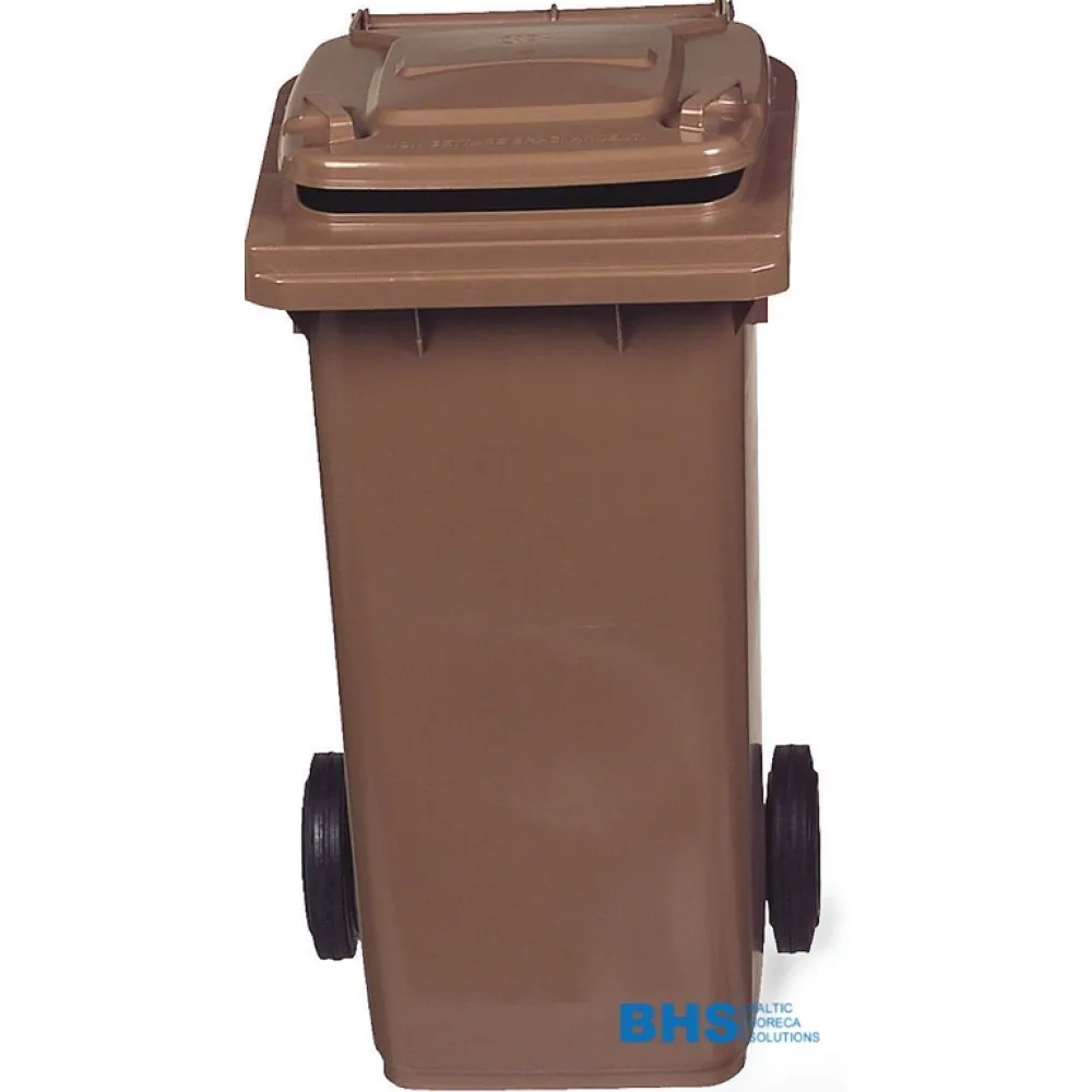 Durable 120L Brown Waste Bin