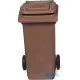 Durable 120L Brown Waste Bin