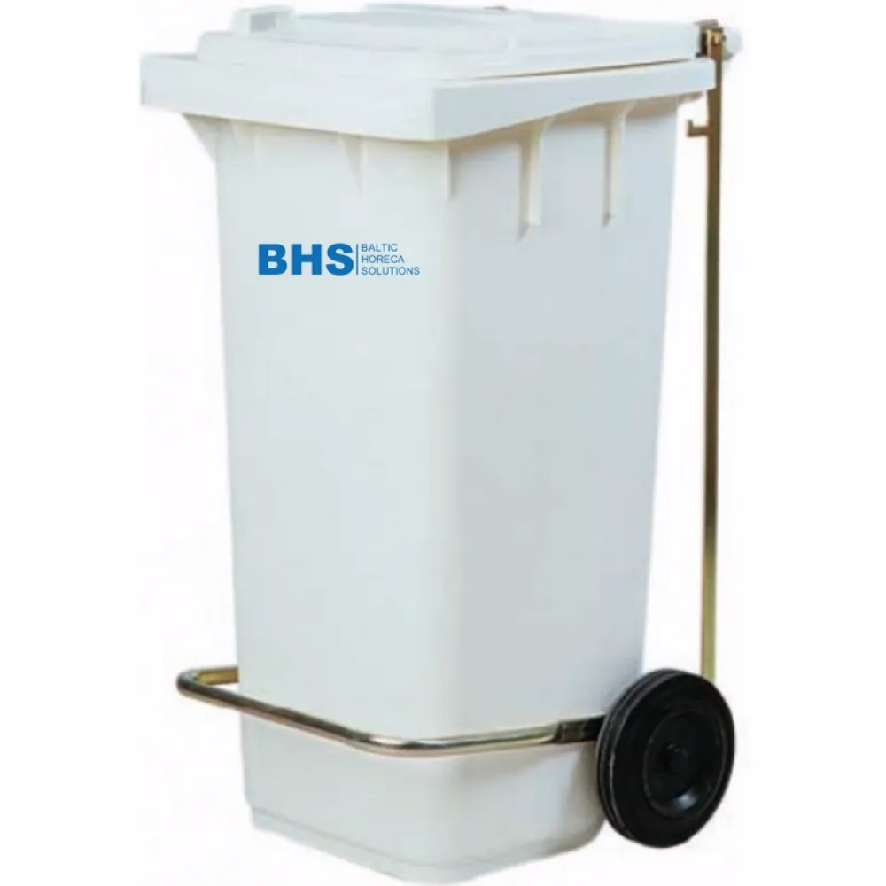 Vibrant Yellow 120-Liter Trash Can