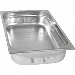 Perforated GN1/1 containers h-65 mm, s/steel , STANDART