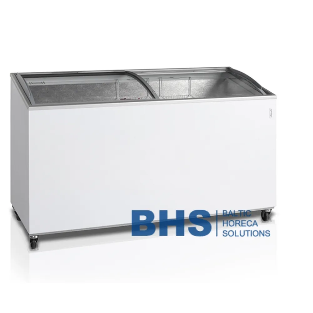 481L Ice Cream Showcase Freezer with Curved Lids