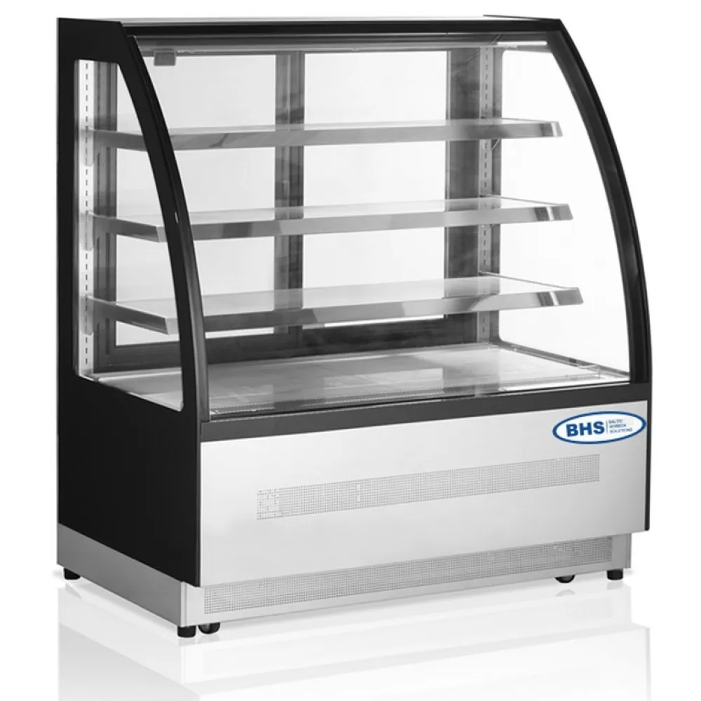 Elegant Black Glass Pastry Showcase LPD1200C