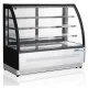 Sleek Black Glass Pastry Showcase