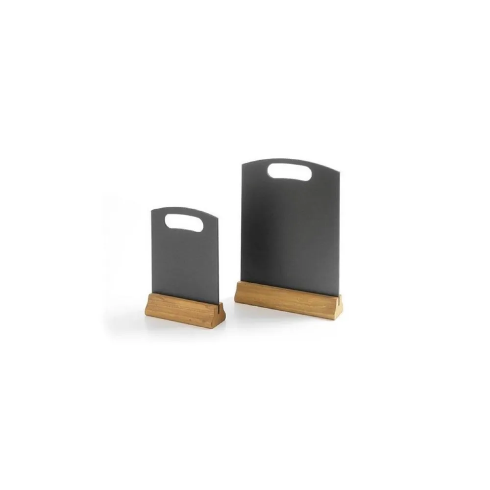 Tableau de menu en bois noir
