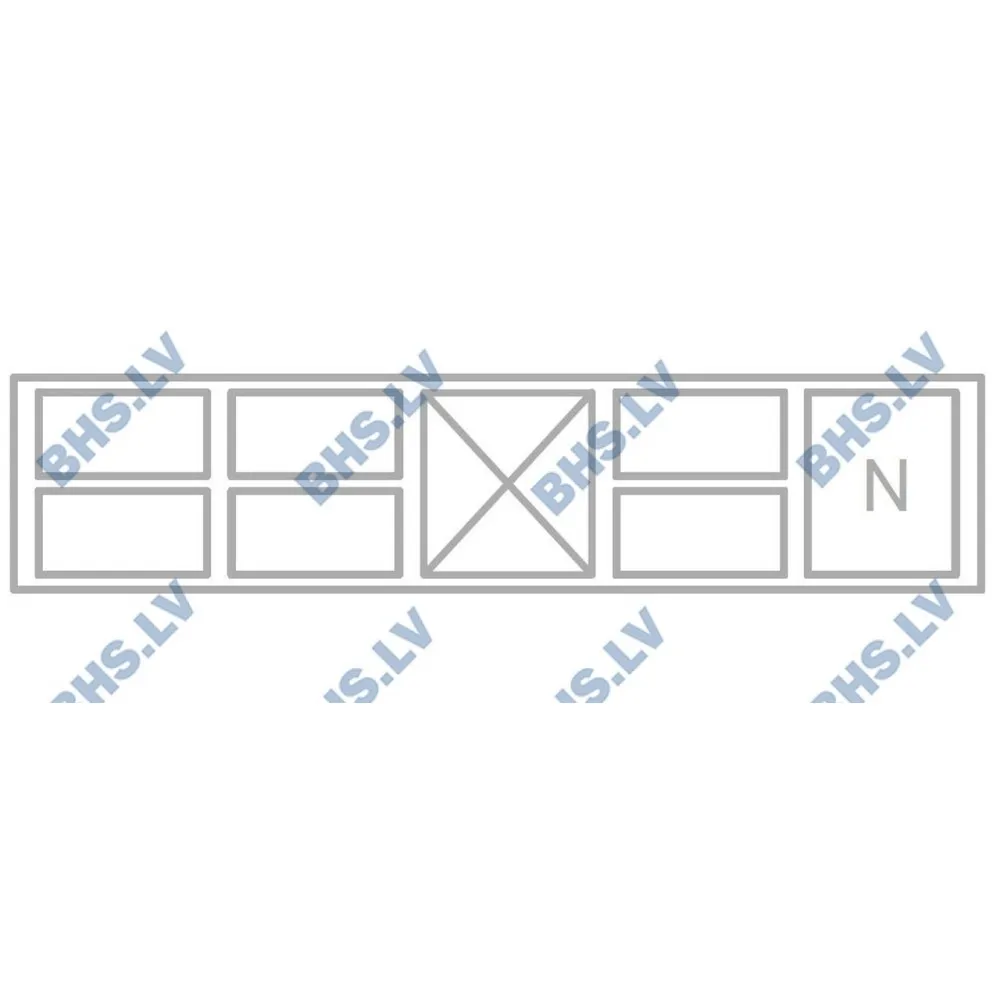 Versatile Low Cooling Counter with Neutral Storage 2000 mm