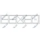 Versatile Low Cooling Counter with Neutral Storage 2000 mm