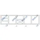 Granite-Topped Refrigerator Counter - 2130 mm for Professional Kitchens