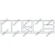 Versatile Stainless Steel Refrigeration Counter P444