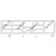 Granite-Top Refrigeration Table 2130 mm