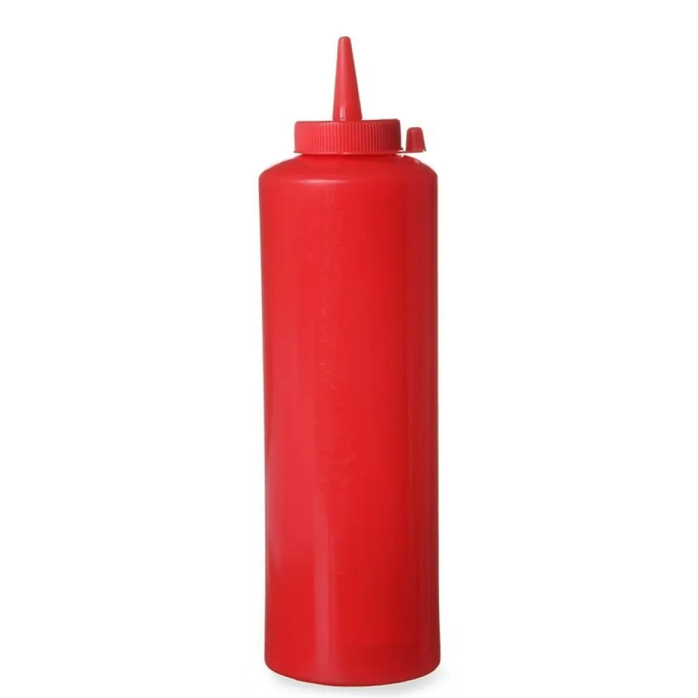 Distributeur de sauces 700 ml en rouge - Bouteille pratique
